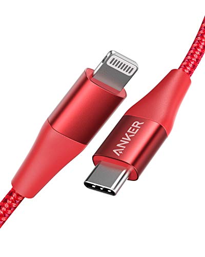 Kabel Anker USB C do Lightning [certificiran od strane MFi na 3 ft] Vod Kabel + II od najlona оплеткой za iPhone 13 13 Pro 12 Pro Max