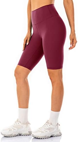 Lavento ženski zagrljaj osjećaja biciklističke kratke hlače 6 / 10 - rebraste treninge s visokim strukom joge kratke hlače