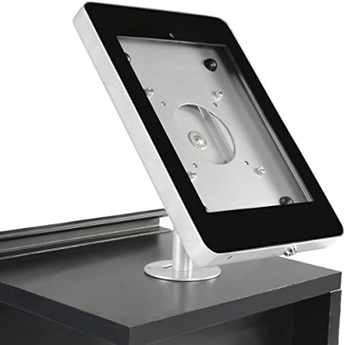 Displas2Go iPad postolje, kućište za zaključavanje, skriveni gumb za kućne kuće, rotira 360 stupnjeva, vijke za nosače tableta izravno