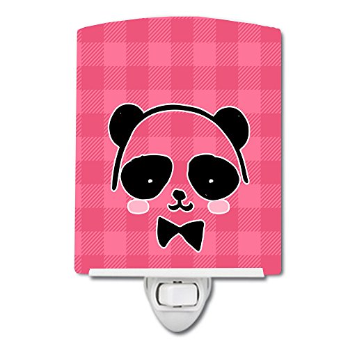 Caroline's Treasures bb7039cnl Panda medvjed ružičasto lice keramičko svjetlo, kompaktno, certificirano ul-certificirano, idealno za