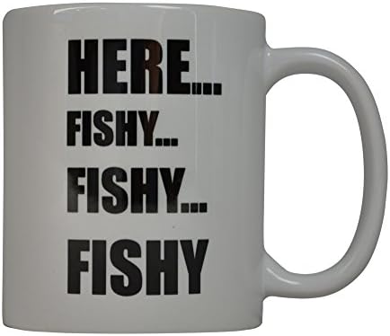 Rogue River kava riba riba ovdje riblje riblje ribljem novitetom šalica sjajna ideja za darove za muškarce mu tata ribarski ribar