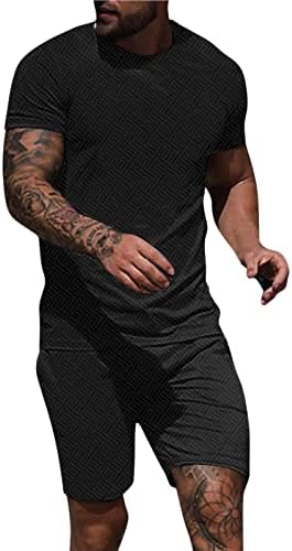 Xiloccer casual muške odjeće ljeto 2 komada postavljeno majice kratkih rukava i kratke hlače stilski atletski znoj set muškaraca Sportska