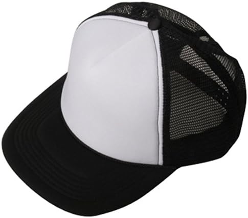 Ljetna kapa za Kamiondžije od mrežaste pjene u donjem dijelu-crno-bijela