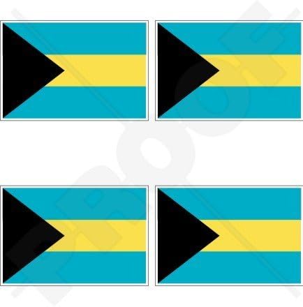 Bahamas Bahamian Commonwealth Flag 2 Vinil naljepnice od branika, naljepnice x4