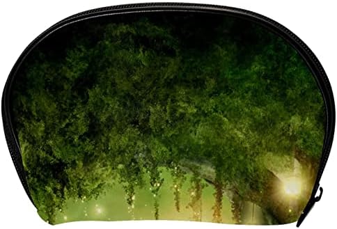 Toaletna torba, kozmetička torba za putnicu za žene, drveća kuća zelena šuma bajka