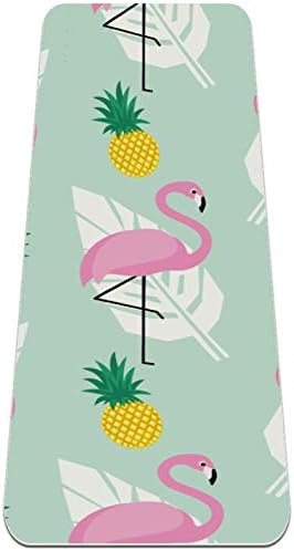 Siebzeh Summer Flamingo Uzorak ananasa Premium debela joga prostirka ekološka guma za zdravlje i fitness ne klipina za sve vrste vježbanja