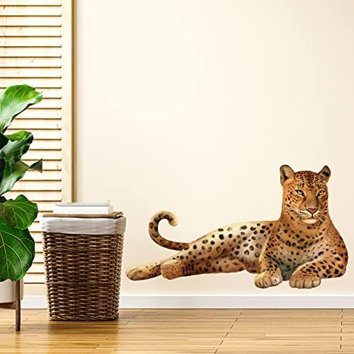 čudesne Leopard Safari Zidne naljepnice životinje iz džungle Gepard čiste i lijepe zidne umjetničke naljepnice za dnevnu sobu spavaće