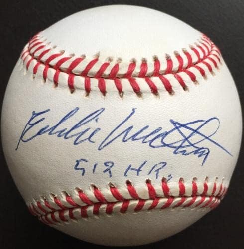 Eddie Mathews 512 HR potpisan bejzbol Nacionalne lige, PSA CoA - Autografirani bejzbol