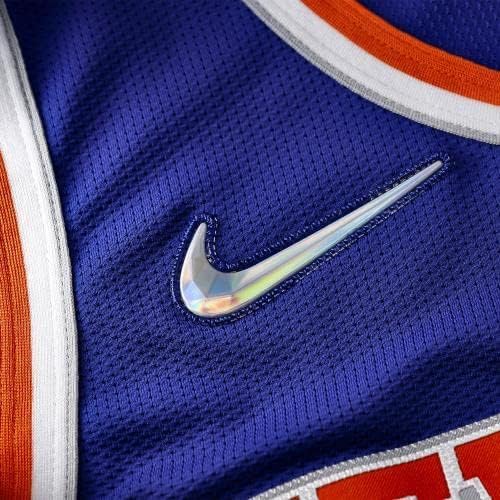 Uokvireni RJ Barrett New York Knicks Autografirani plavi Nike Icon Autentični dres s natpisom New York Forever - Autografirani NBA