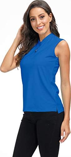 Golf polo majice za žene Slim Fit Woman Sportske košulje bez rukava Brzi suhi vrhovi atletskih tenkova za teniski rad