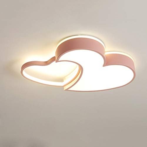 Moderna LED stropna svjetiljka u obliku srca u obliku srca s daljinskim upravljačem, podesiva svjetiljka od ružičastog zlata za dječju