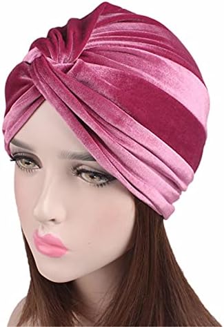 Luksuzni mekani baršunasti turban od Aboud-a, velur navlaka za kosu, traka za glavu, hidžab šešir