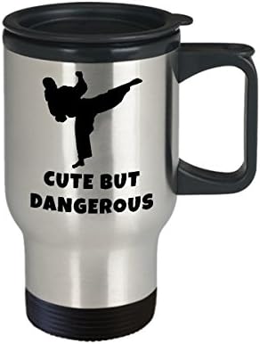 Taekwondo karate kava putnička šalica najbolja smiješna jedinstvena borilačka vještina čaj čaj savršena ideja za muškarce žene slatke,