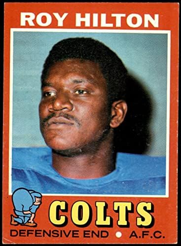 1971. Topps 221 Roy Hilton Baltimore Colts VG/EX+ Colts Jackson St