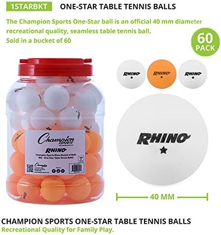 Champion Sportski rekreativni stolni teniski kuglice od 1 zvjezdice - više boja
