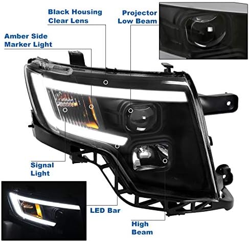 LED žarulje-Projektori, prednja svjetla u crnoj boji kompatibilna su s izdanjem u razdoblju od 2007. do 2010. godine