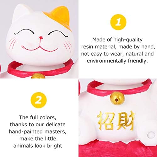OFPPortble chinoiserie dekor japanska sretna mačka figurica kineska maha mačka mačka mačka mačka slatka maneki neko mačka ukras tabletop