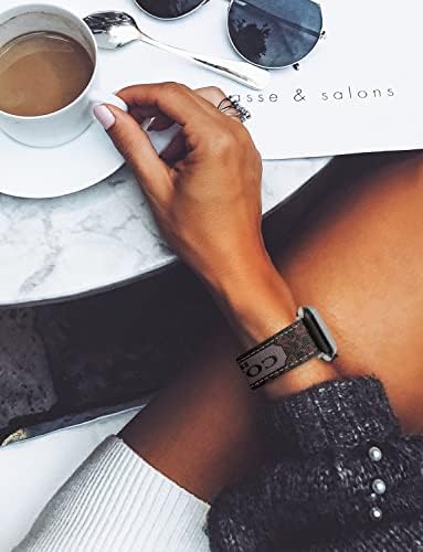 Dizajnerski kožni satovi kompatibilni s Apple Watch Women, Zamjenski remen za podešavanje narukvice za IWatch