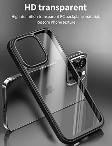 Quikbee dizajniran za iPhone 13 Pro slučaj, protiv klizanja kristalno čistog ne žutitog vojnog razreda otpornih na kapljice vitke tanke