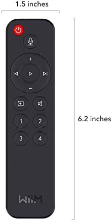 Voice daljinski WiiM za tokova WiiM Mini i Mini Pro, funkcija Push-to-Talk, 4 gumba postavke glazbe