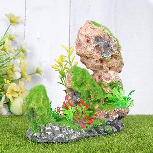Mahovina kamenjar Rock-obrt Akvarijske biljke drvo bettalizards biljni dekor kornjače gmazovi-Kreativni ukrasi za podvodni akvarij