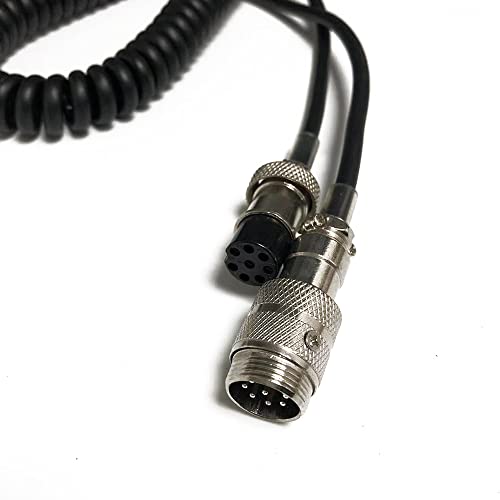 8-pinski produžetak mikrofona od 1,8 m izdržljivi spiralni kabel kompatibilan s radio prijemnikom