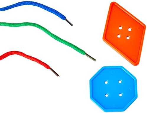 Igrajte i otkrijte kolosalne gumbe 8 oblika 4 boje 16 traka za čipke, pakiranje od 120 približno