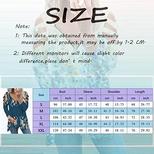 Pomotke za žene Zip Up majice bluza Dugi rukavi Fall Tops Classic Cozy Tee Tops Pulovers jednostavne dnevne odjeće B-purple
