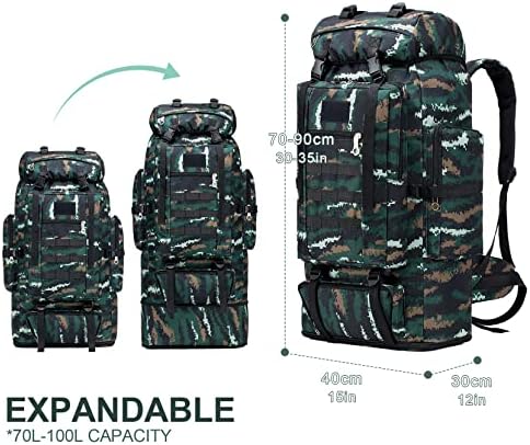 COSCOOA 100L kampiranje Mod Miking Backpacking Ruksak Vojni ruksak za muškarce Bugout planinarska vreća preživjela ruksak taktički