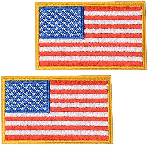 SHELCUP 2 komada USA zastave i ne gazi me taktički patch vojni moral patch žuta