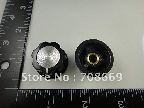 10pcs Skirled gumb A03 za standardne posude crne d 27 mm H 16 mm Promjer rupe 6 mm