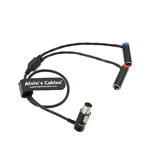 Alvinovi kabeli niskoprofilni TA5F do dvostrukog TA3M audio-kabela za Wisycom-MCR54 | Lectrosonics-DCHR-Receiver LP Mini-XLR-5 PIN