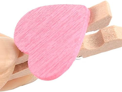 UxCell kartica foto papir Ljubavni srčani zanat proljetni prigušivači Mini drveni plastični umjetnički supplli Višenamjenski isječak