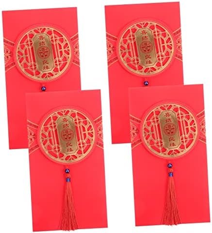 5 4pcs vjenčana crvena omotnica Crveni pokloni kineska crvena omotnica vjenčane omotnice kineski poklon nakit poklon Kineski Tradicionalni