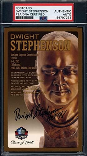 DNK doit Stevensona s potpisom brončanog poprsja Kuće slavnih u Kući slavnih na razglednici s potpisom - izrezani potpisi NFL-a
