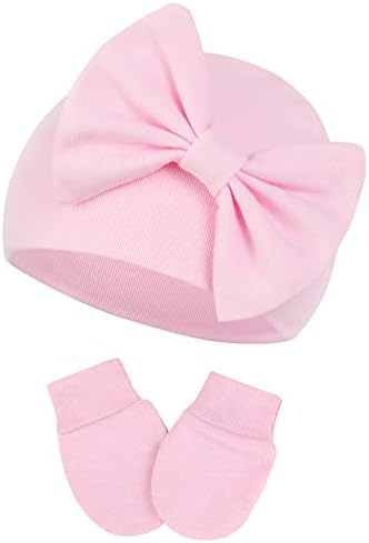 Durio, šešir i rukavice za novorođenčad, mekani šešir i rukavice za bebe, slatki set rukavica za bebe, šešir i rukavice od 0 do 6 mjeseci,