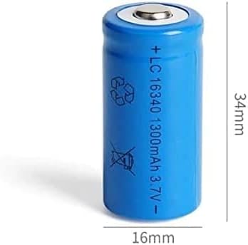 Baterija Punjiva baterija Cr123A 16340 1300mAh 3,7 V 16340 Punjive baterije za led svjetiljke Toy Travel Wall za RCR 123 Icr16340
