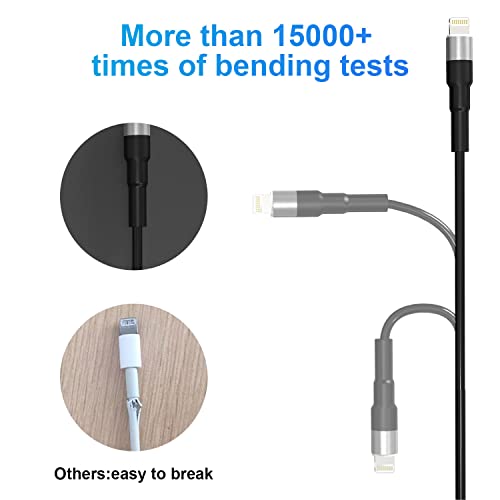 2 Pakiranja spiralni kabel za iPhone za Apple Lightning CarPlay i MFi, kratko spiralni kabel punjača za iPhone, spiralni kabel USB-Lightning