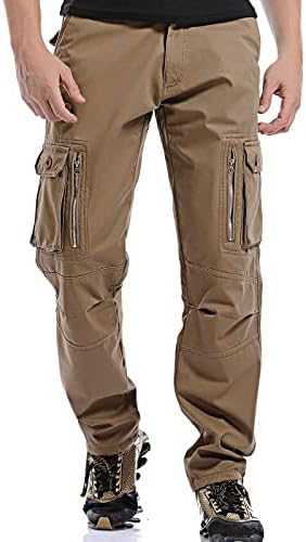 Muške sportske čiste hlače s zavojem u struku, Ležerne teretne hlače, muške široke sportske hlače s vezicama, duge ulične hlače s džepom
