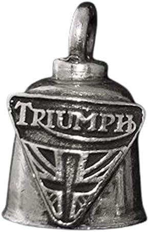Pewter motocikl Gremlin Bell Triumph Triumph Cross Logo napravljen u SAD -u
