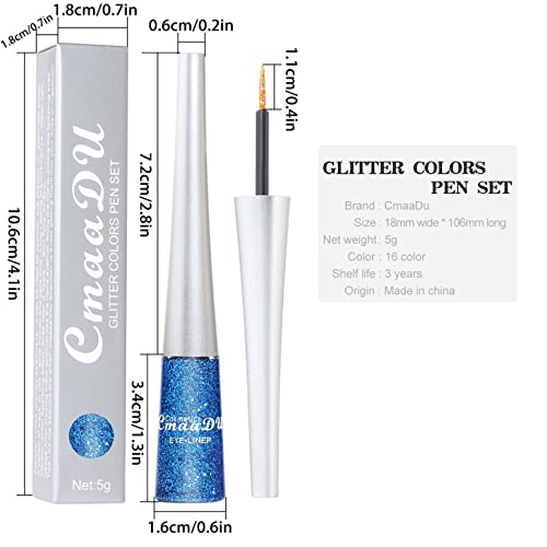 Olovka za sjenilo u boji / olovka za oči Vodootporni sjaj koji se ne razmazuje dugotrajan profesionalni komplet za šminkanje očiju