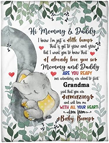 Devetnaest personaliziranih poklona za mamu tatu da bude zdravo mama i tata Znam da sam samo mali poklon slona s dekom za novog prvog
