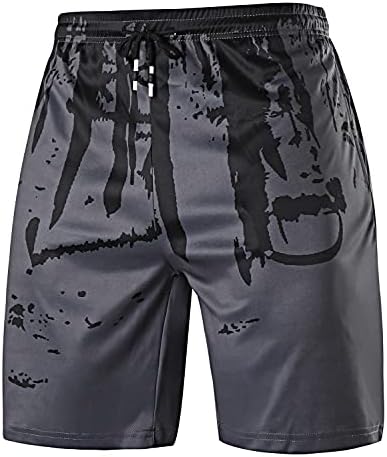 Muške atletske kratke hlače za vježbanje Brzosušeće sportske kratke hlače s grafičkim printom