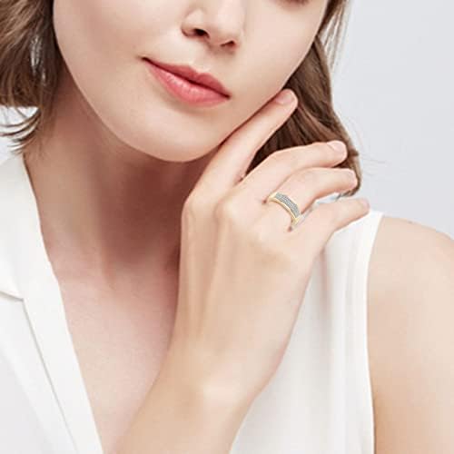 2023 novi otvoreni ugravirani prsten modni temperament umetnut premaz cirkon prsten mirni prsten za žene