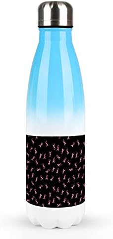 Rak dojke ružičasta vrpca 17oz Sportska boca vode od nehrđajućeg čelika Vakuum Izolirani oblik Cola Oblik za višekratnu upotrebu sportske