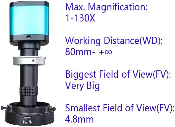 48MP 4K 1080P HDMI USB HD Industrijski video digitalni mikroskop kamera C montaža LENS LENE RING LIGHT ELEKTRONIKA POPRAVKA POPRAVKA