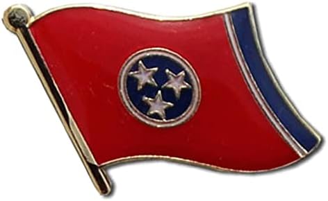 Novo puno 6 State of Tennessee Flag Bike Cap Dekoracija kapica za kapice repel pin - broševi i klipovi za odjeću TR -1630LP