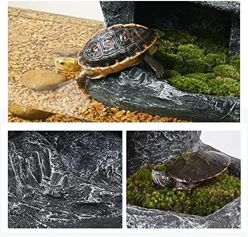 Platforma za kupanje kornjače za kornjače za kornjače za penjanje na stijene akvarij od smole pejzažni ukras stijene ukras staništa