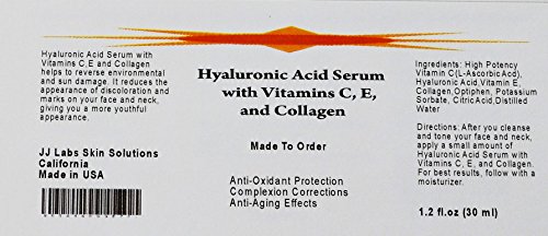 čisti serum s hijaluronskom kiselinom, vitaminom C, vitaminom E, kolagenom, antioksidansom, serumom protiv starenja