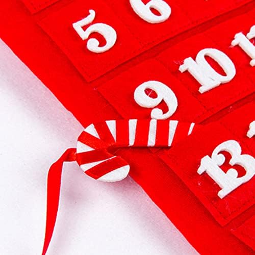 2pcs netkani suveniri u obliku crtane zabave kalendari u obliku slova 9 viseći poklon ornament kalendar za kuću Djeda Mraza zeleni